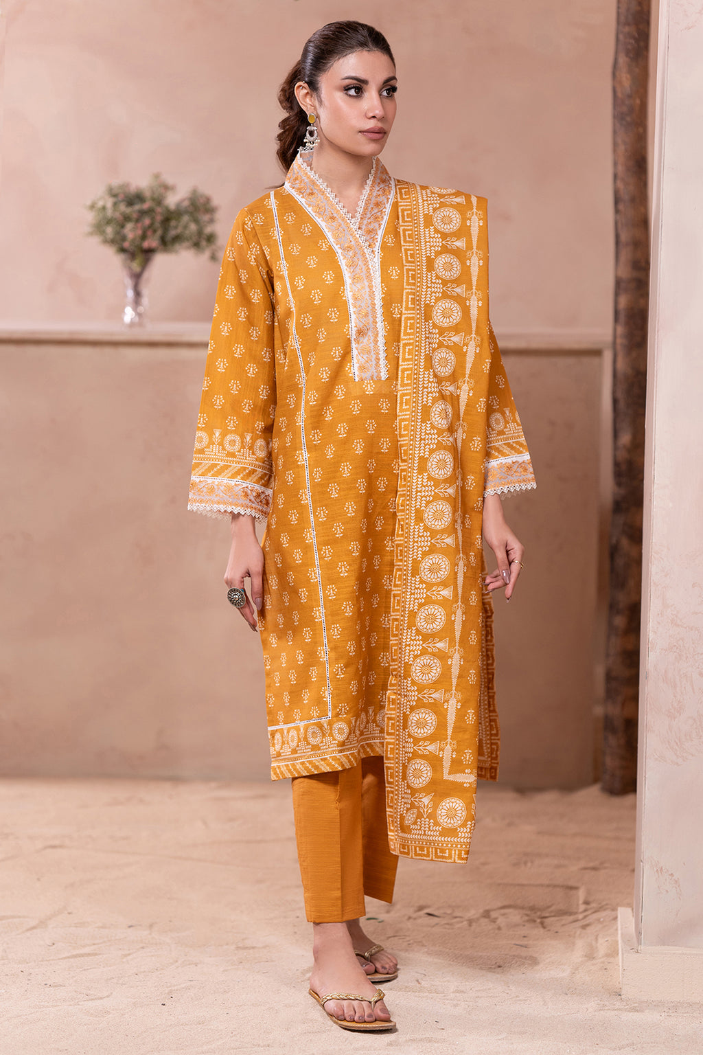 Embroidered Shirt Dupatta - 0506