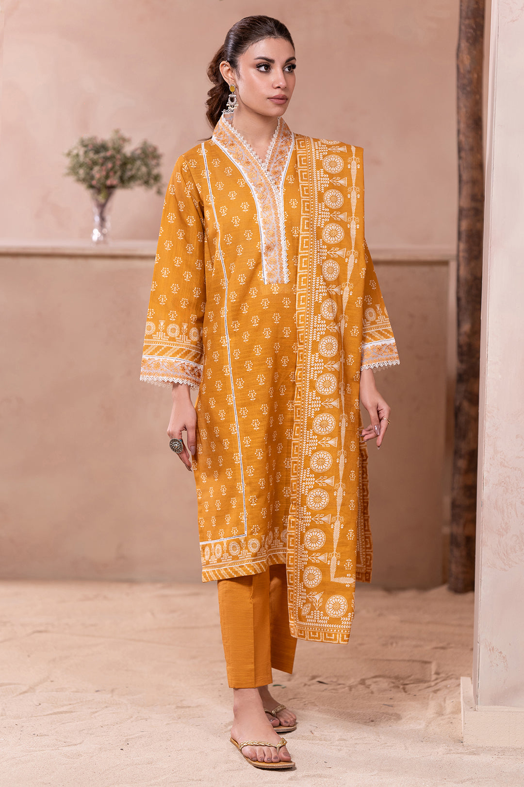 Embroidered Shirt Dupatta - 0506
