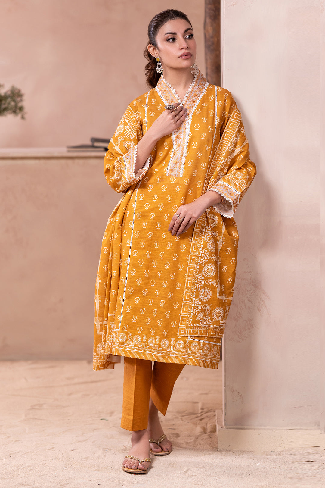 Embroidered Shirt Dupatta - 0506