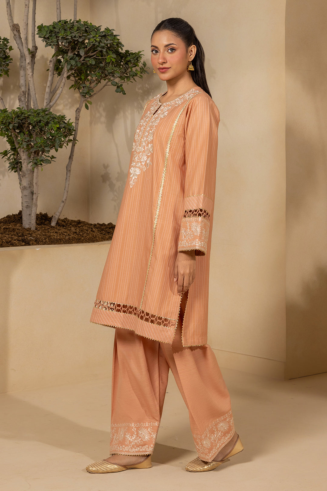 Embroidered Shirt Shalwar - 0539