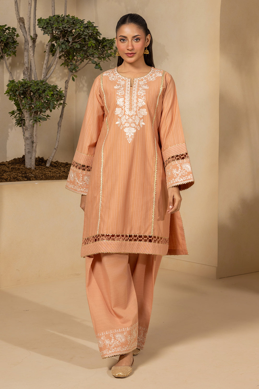 Embroidered Shirt Shalwar - 0539