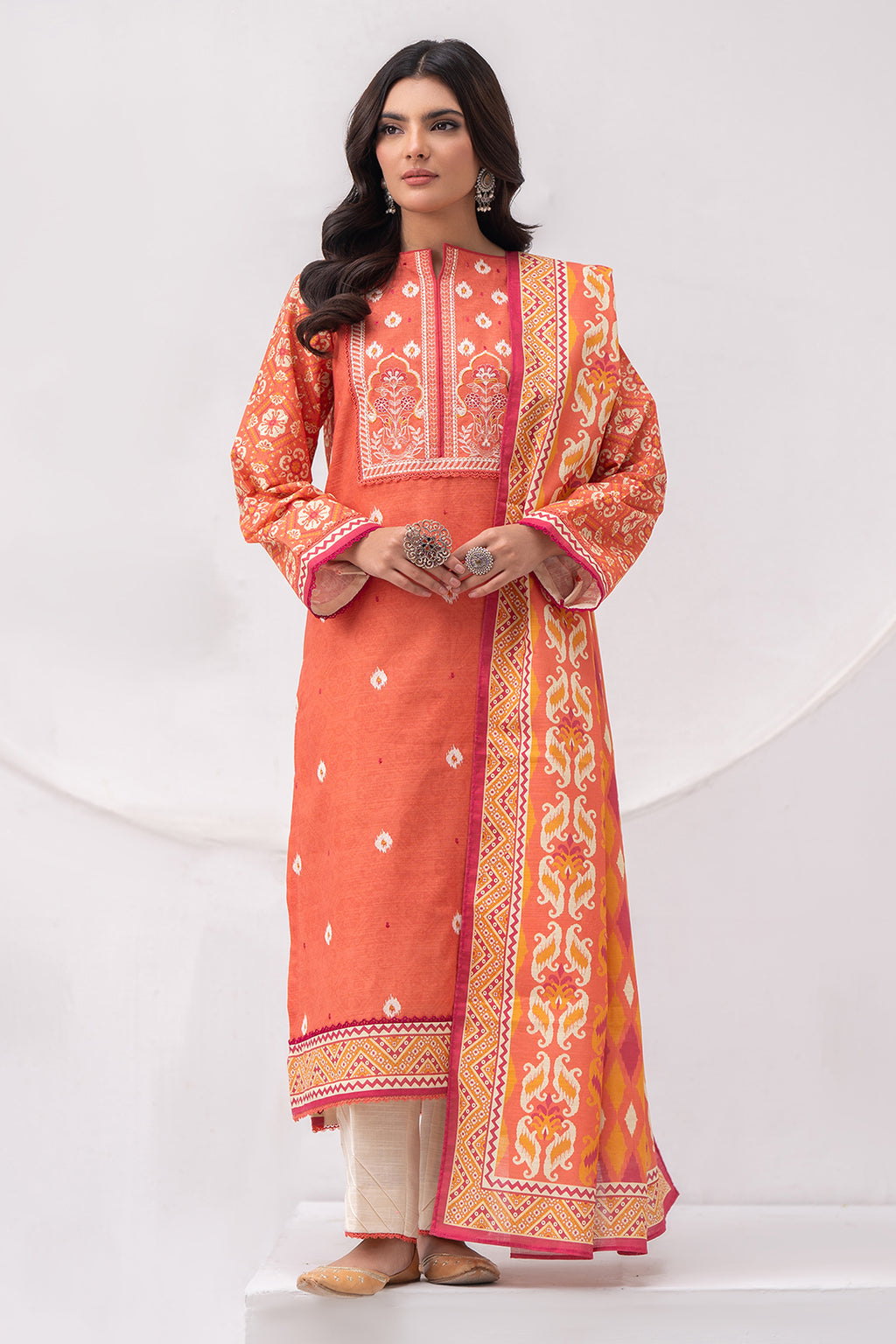 Embroidered Shirt Dupatta - 0560