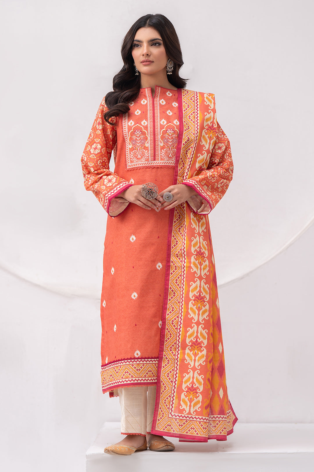 Embroidered Shirt Dupatta - 0560