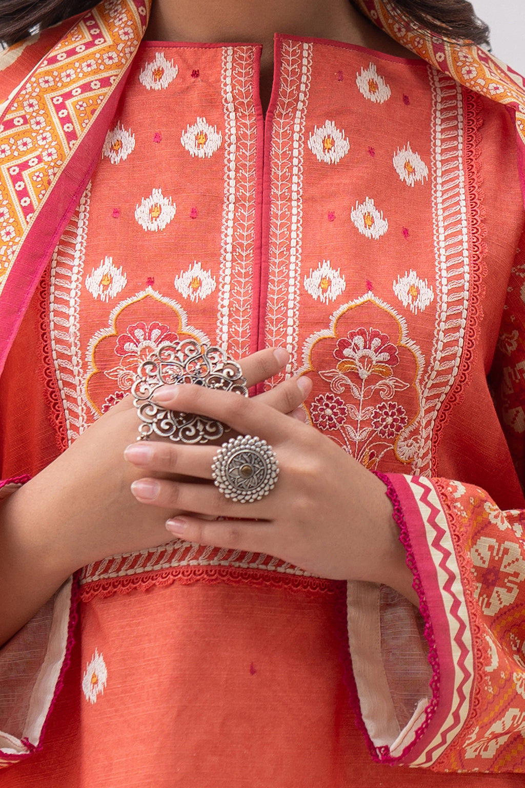Embroidered Shirt Dupatta - 0560