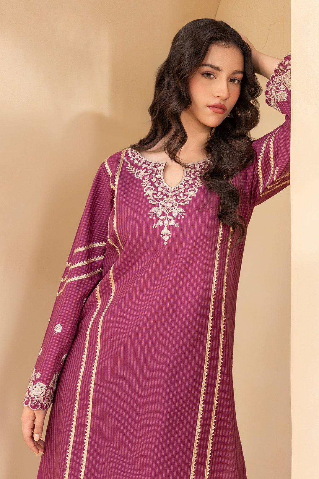 Embroidered Shirt Shalwar - 0593