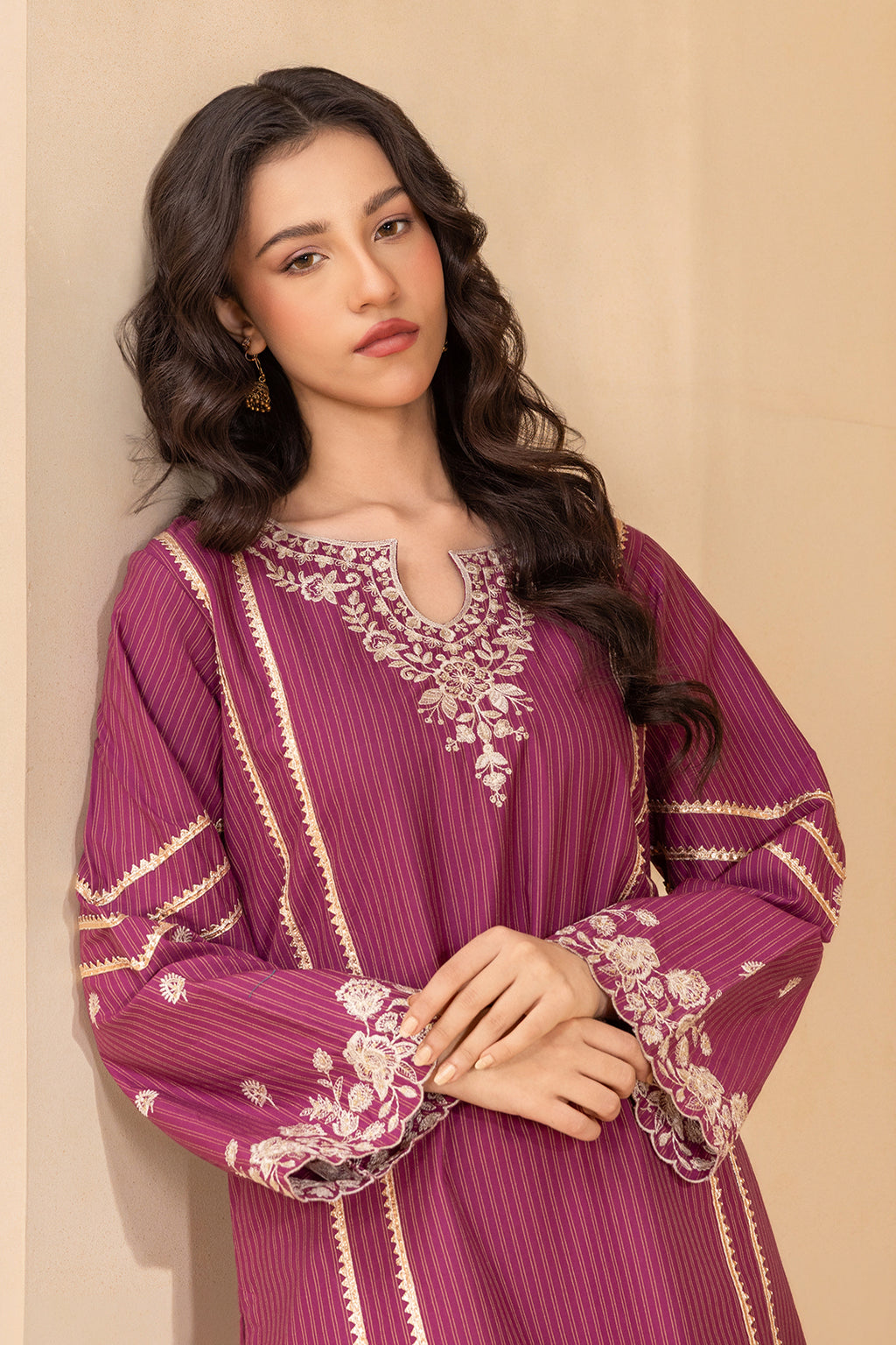 Embroidered Shirt Shalwar - 0593
