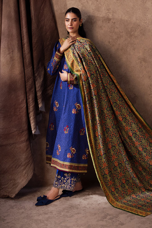 Embroidered Shirt Shalwar Dupatta - 0221