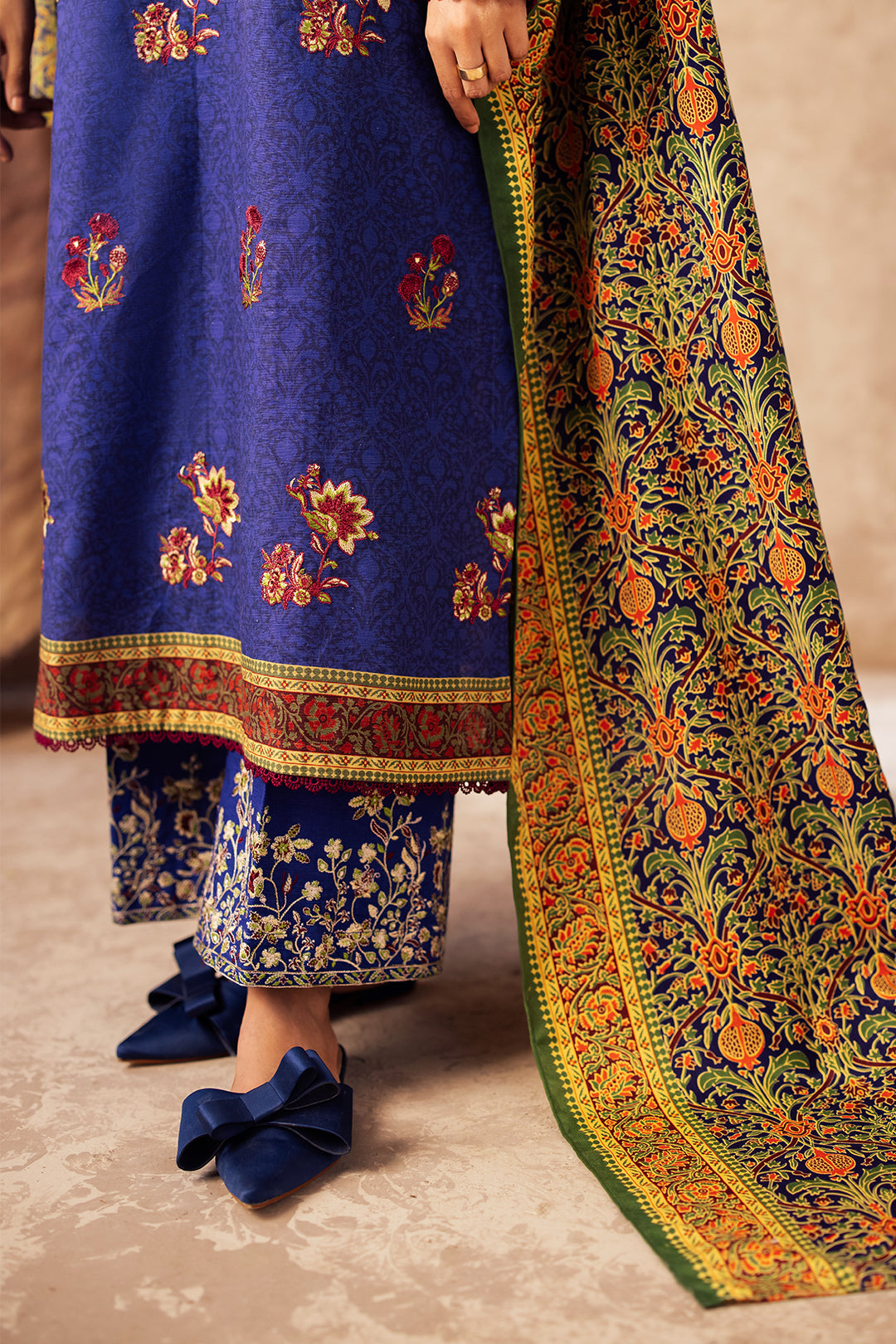 Embroidered Shirt Shalwar Dupatta - 0221