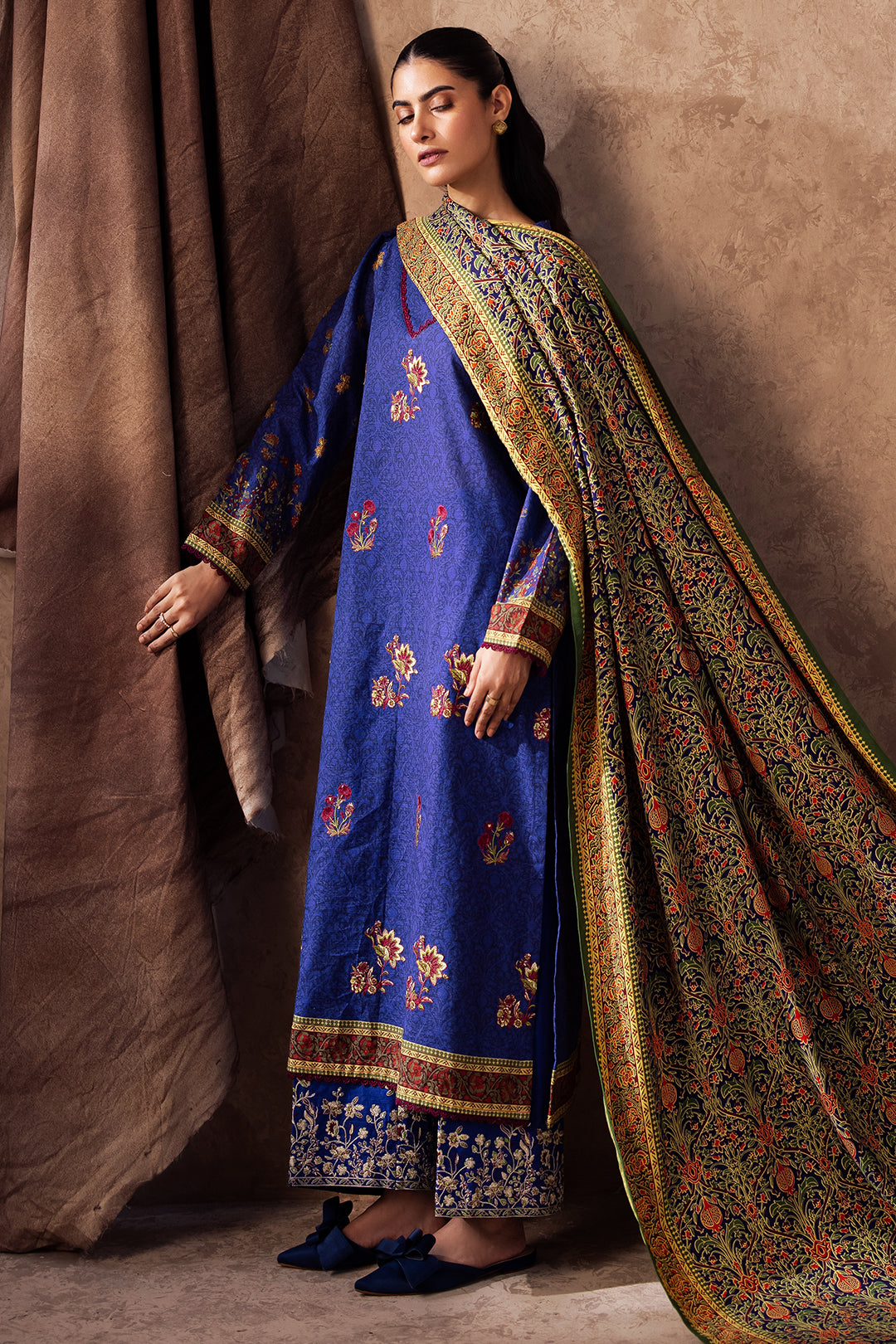 Embroidered Shirt Shalwar Dupatta - 0221