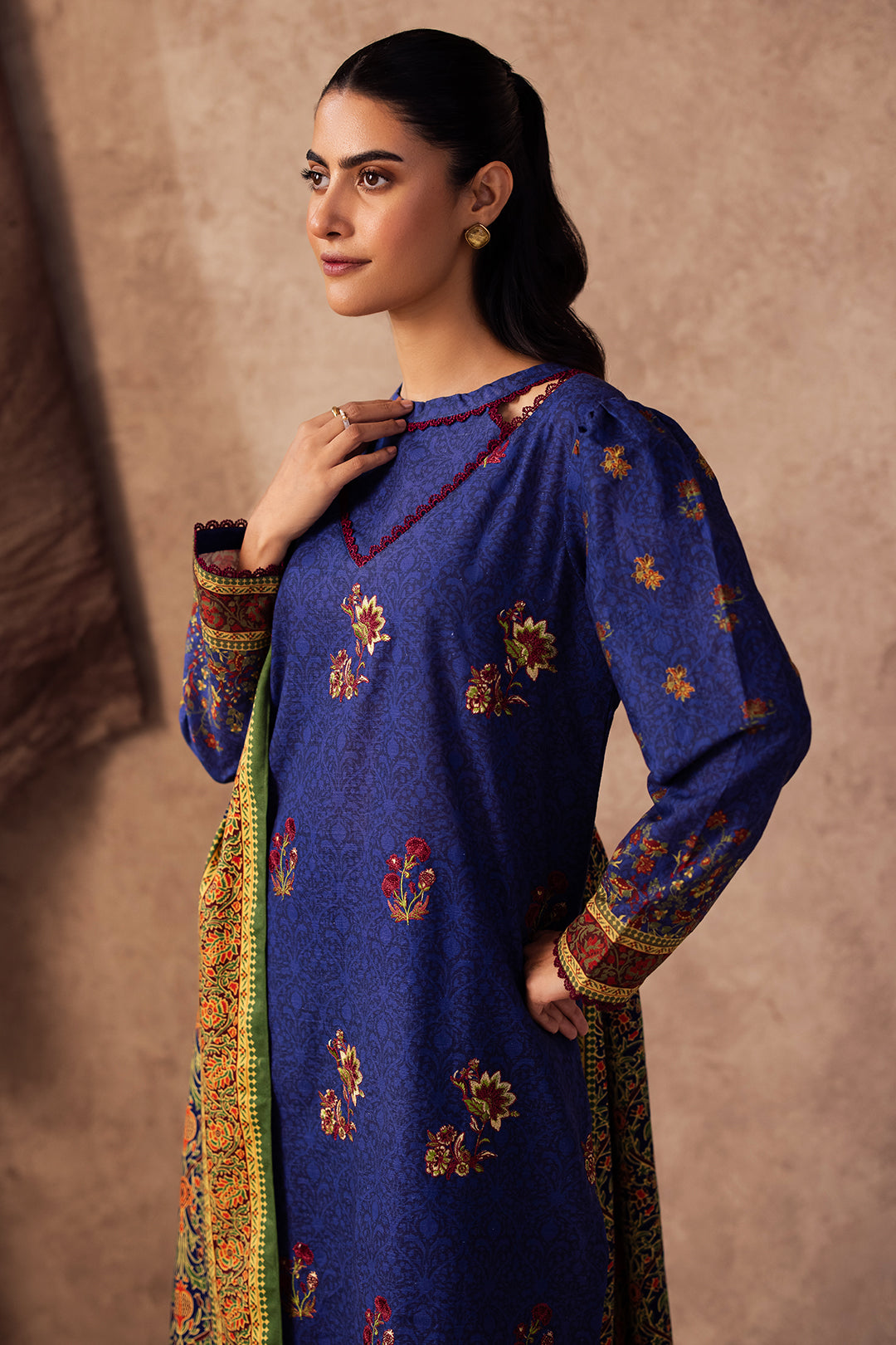 Embroidered Shirt Shalwar Dupatta - 0221