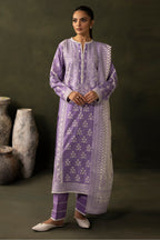 Embroidered Shirt Shalwar Shawl - 0222