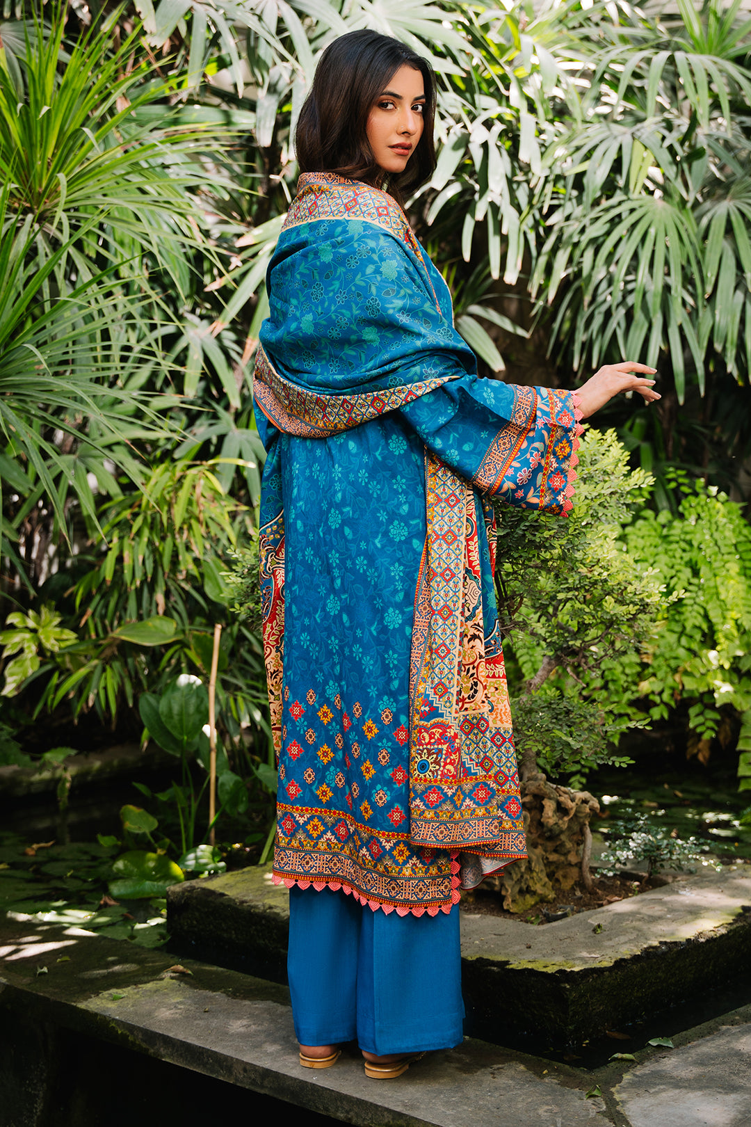 Embroidered Shirt Shalwar Dupatta - 0223