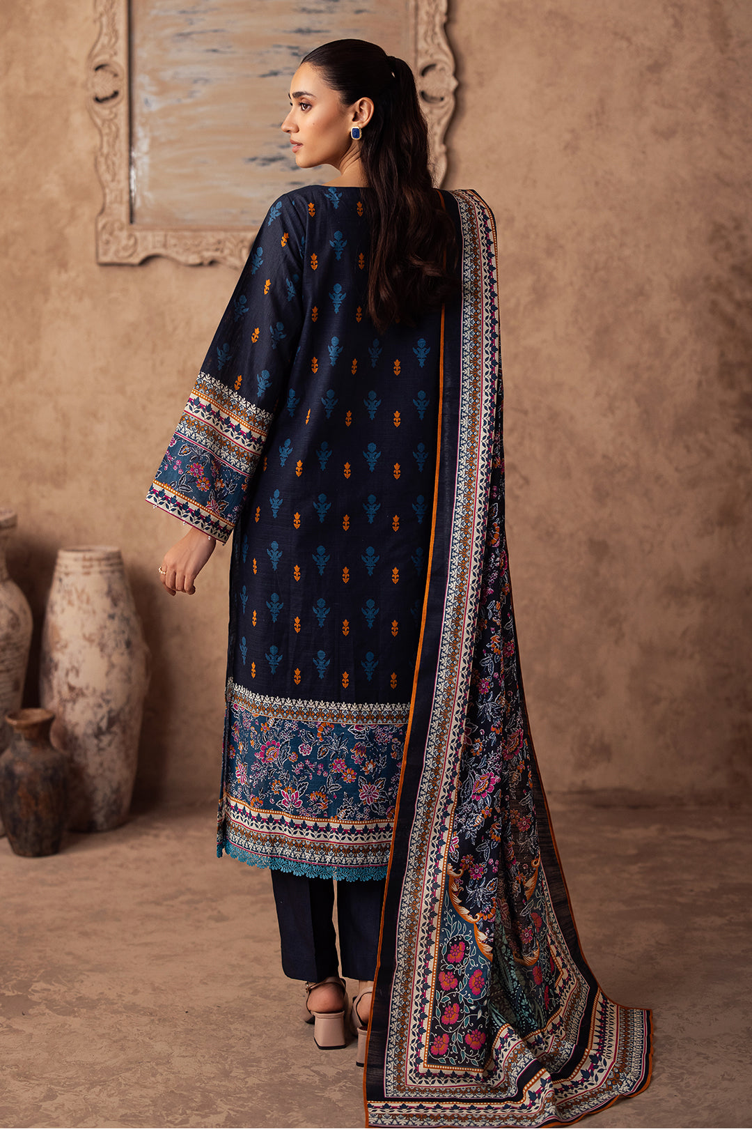 Embroidered Shirt Shalwar Dupatta - 0225