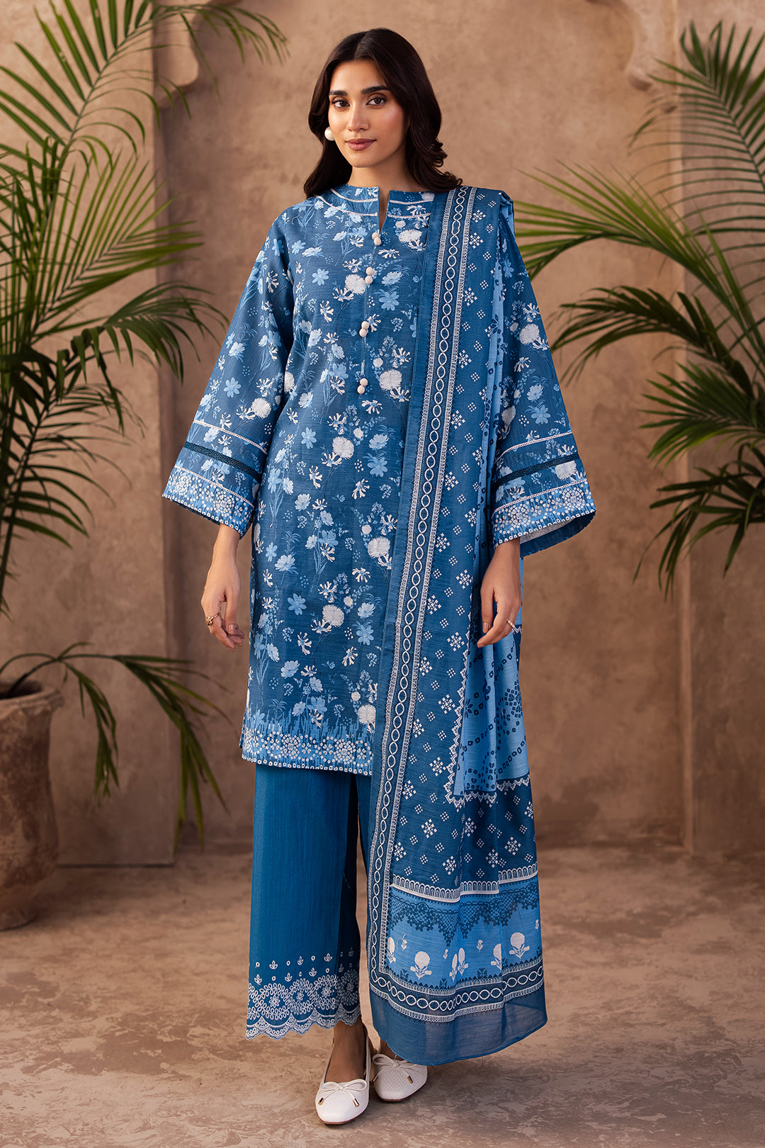 Embroidered Shirt Shalwar Dupatta - 0226