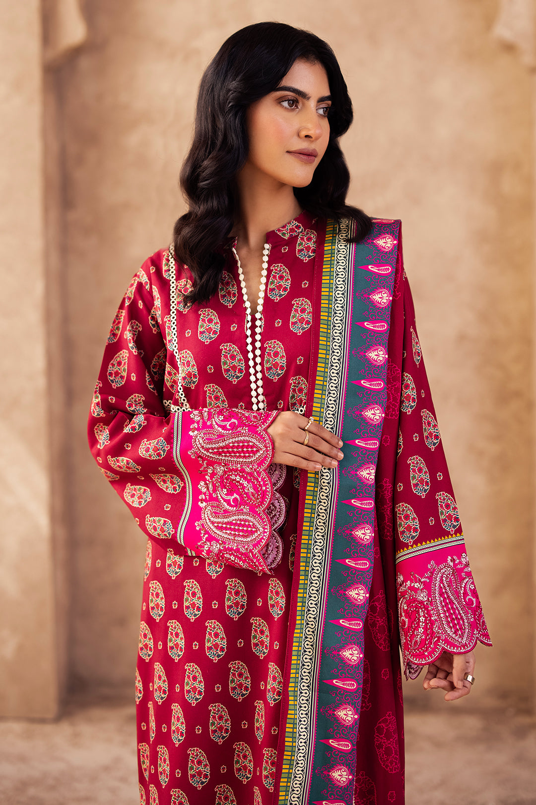 Embroidered Shirt Shalwar Dupatta - 0228