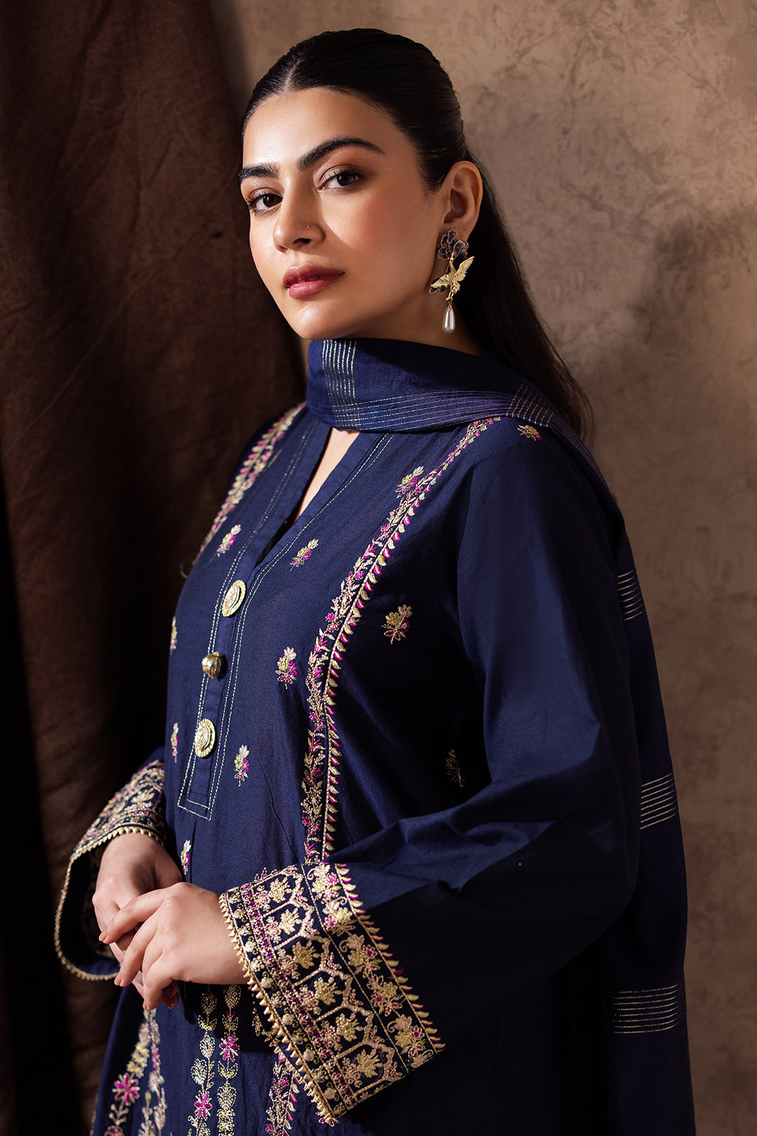 Embroidered Shirt Shalwar Dupatta - 0229