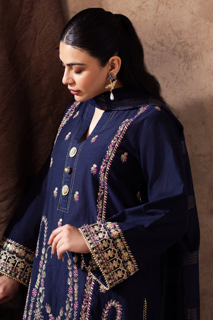 Embroidered Shirt Shalwar Dupatta - 0229