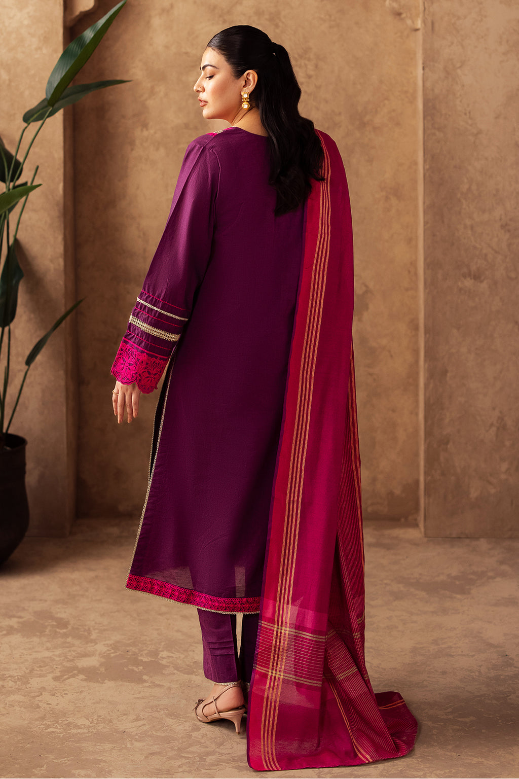 Embroidered Shirt Shalwar Dupatta - 0230