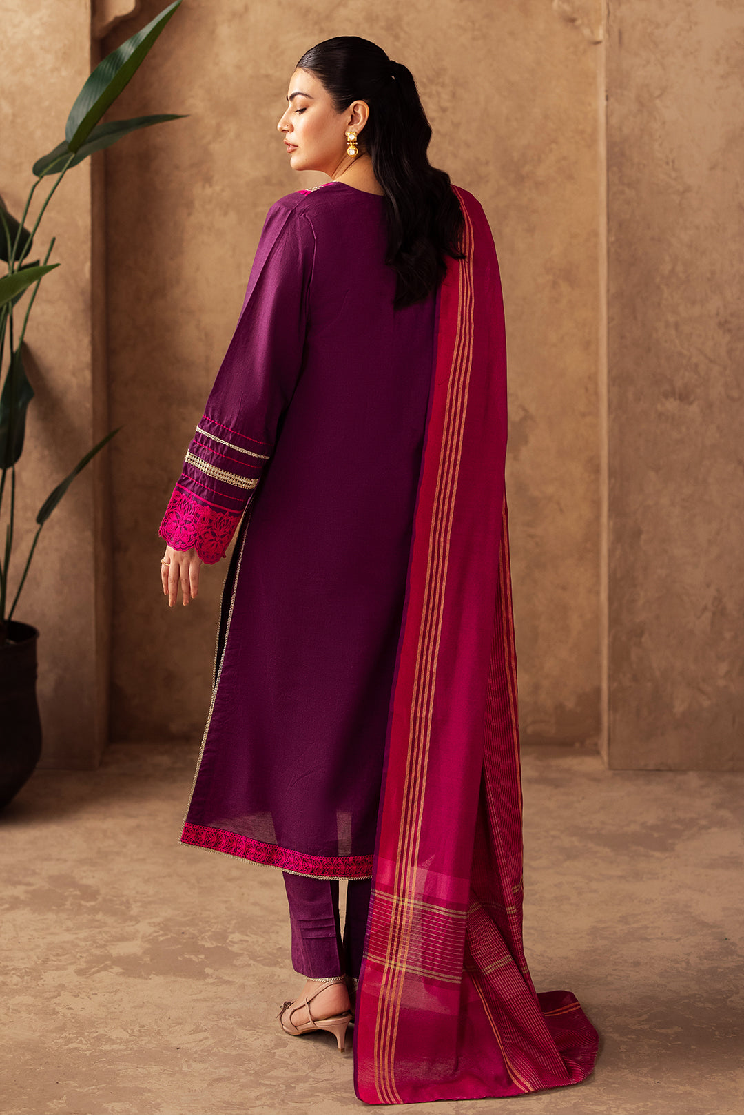 Embroidered Shirt Shalwar Dupatta - 0230
