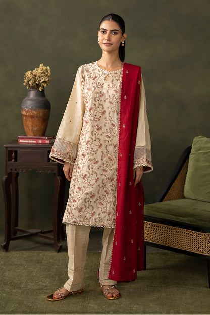 Embroidered Shirt Shalwar Dupatta - 0236