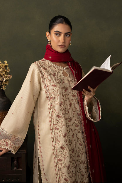 Embroidered Shirt Shalwar Dupatta - 0236