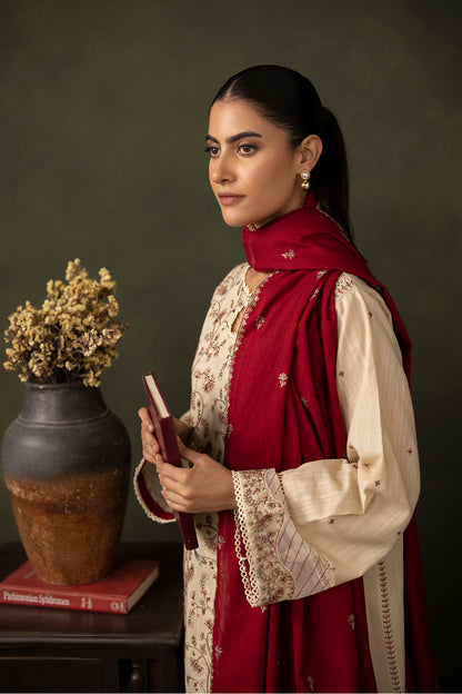 Embroidered Shirt Shalwar Dupatta - 0236