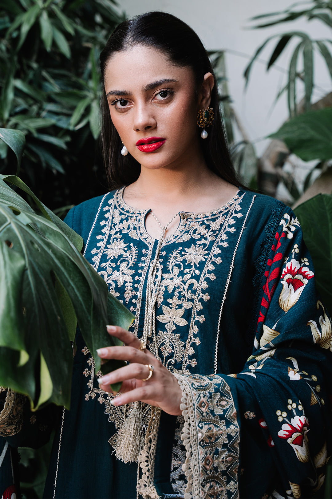 Embroidered Shirt Shalwar Dupatta - 0241