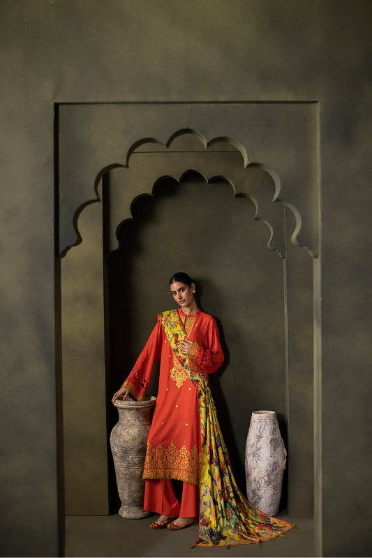 Embroidered Shirt Shalwar Dupatta - 0242