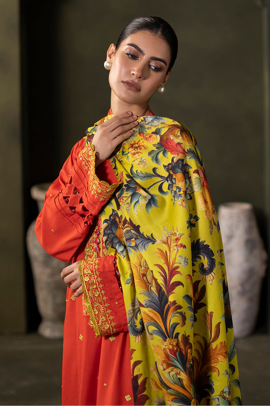 Embroidered Shirt Shalwar Dupatta - 0242