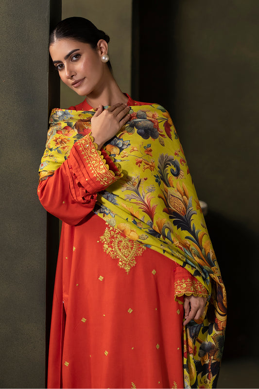 Embroidered Shirt Shalwar Dupatta - 0242