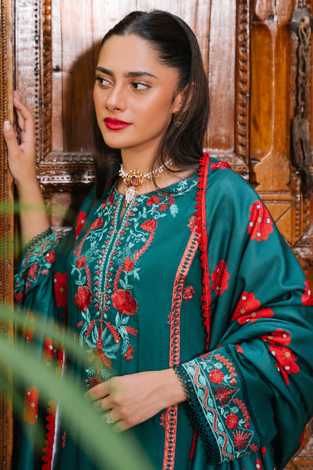 Embroidered Shirt Shalwar Dupatta - 0243