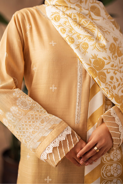 Embroidered Shirt Shalwar Shawl - 0310