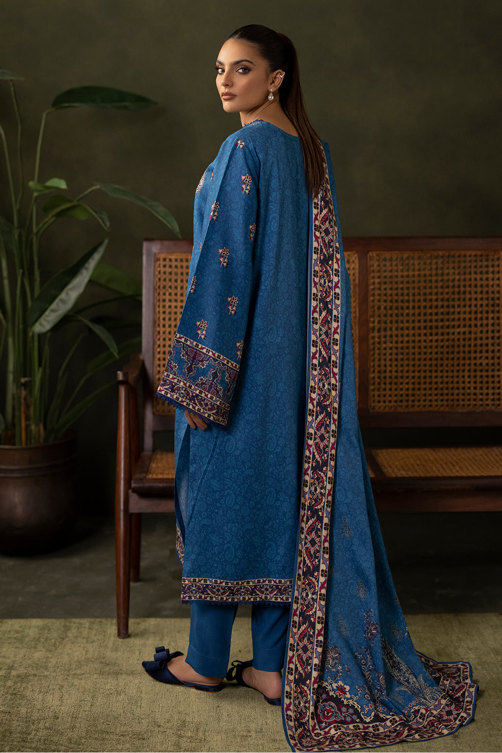 Embroidered Shirt Shalwar Dupatta - 0313