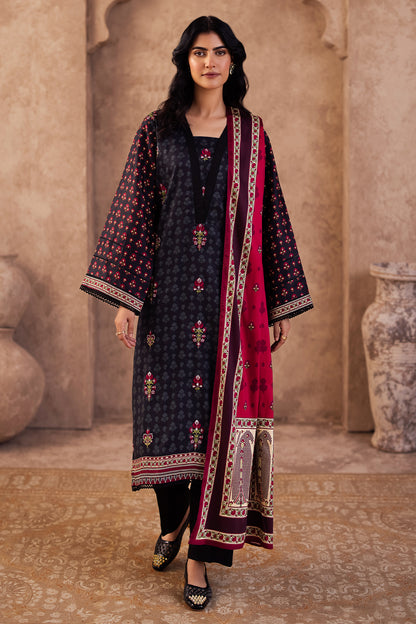 Embroidered Shirt Shalwar Dupatta - 0314