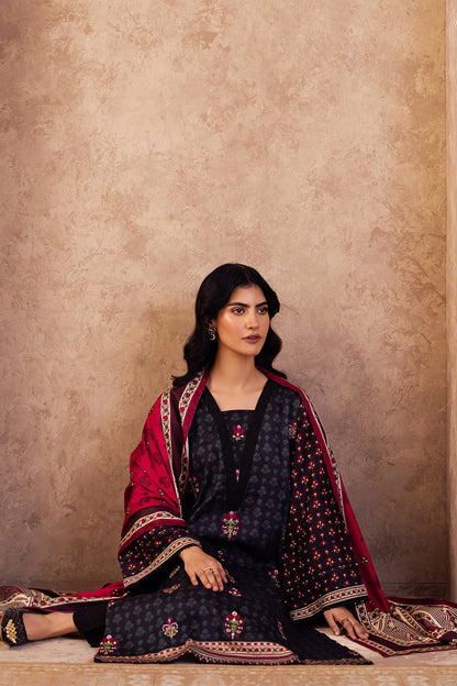 Embroidered Shirt Shalwar Dupatta - 0314