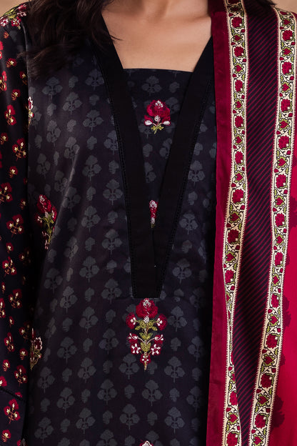 Embroidered Shirt Shalwar Dupatta - 0314