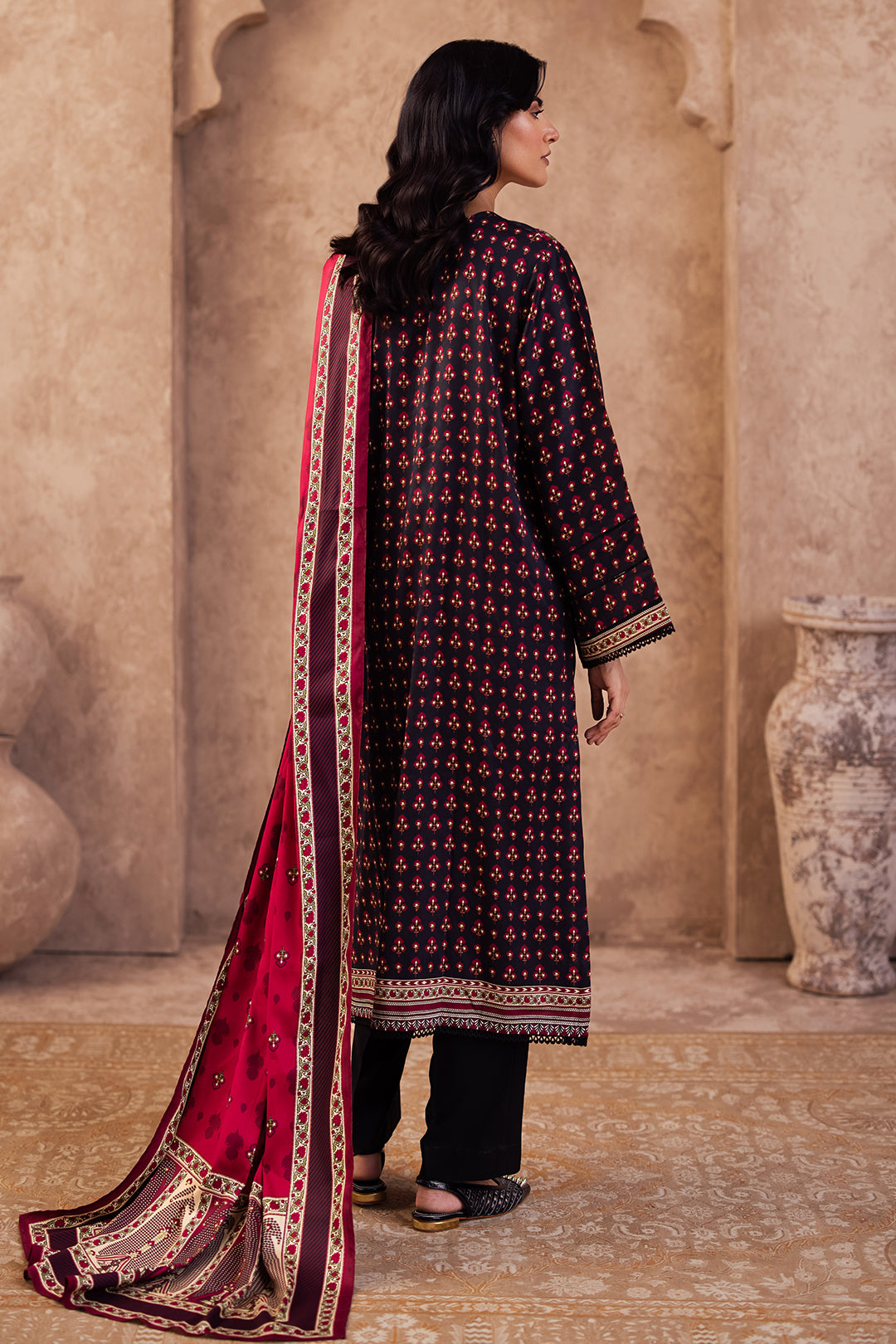 Embroidered Shirt Shalwar Dupatta - 0314
