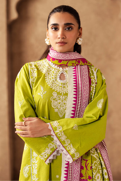 Embroidered Shirt Shalwar Shawl - 0316