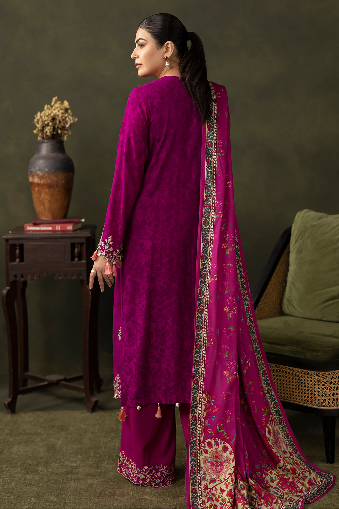 Embroidered Shirt Shalwar Dupatta - 0317