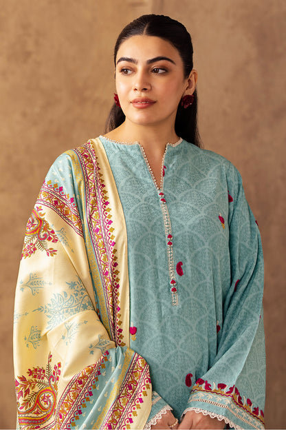 Embroidered Shirt Shalwar Dupatta - 0318