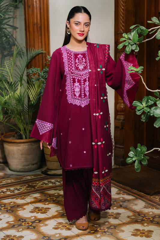 Embroidered Shirt Shalwar Dupatta - 0319