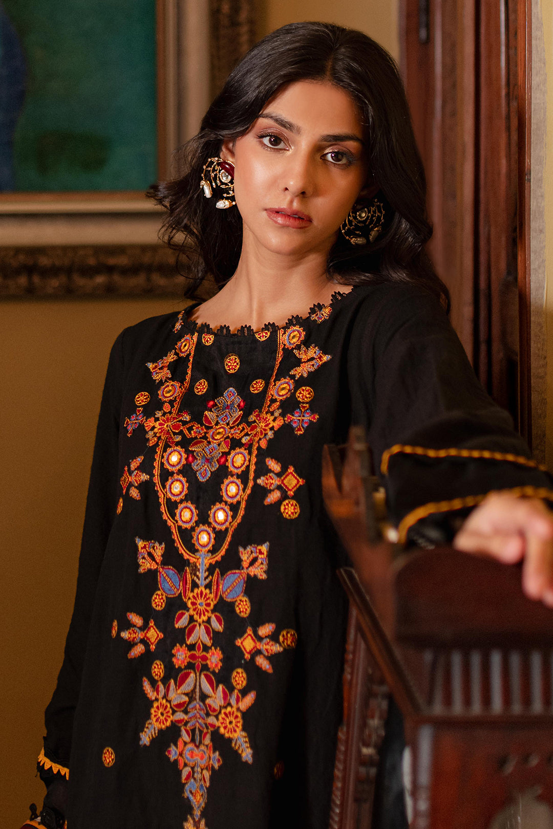 Embroidered Shirt Shalwar Dupatta - 0321