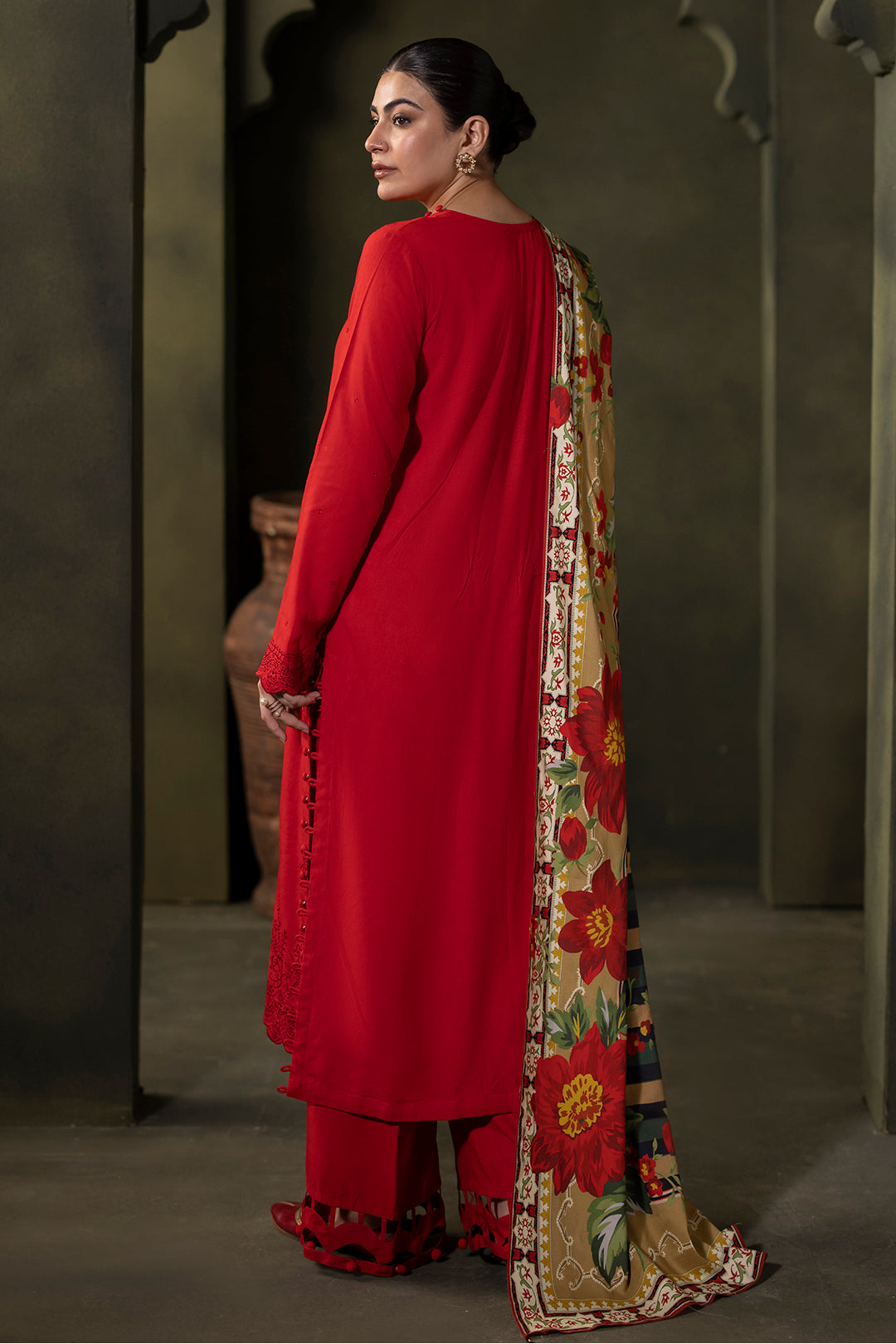 Embroidered Shirt Shalwar Dupatta - 0324