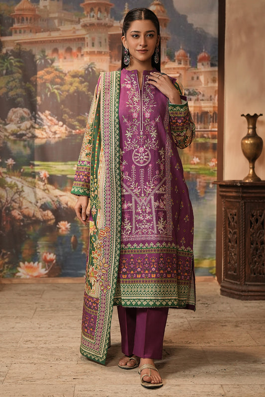 Embroidered Shirt Shalwar Dupatta - 0403