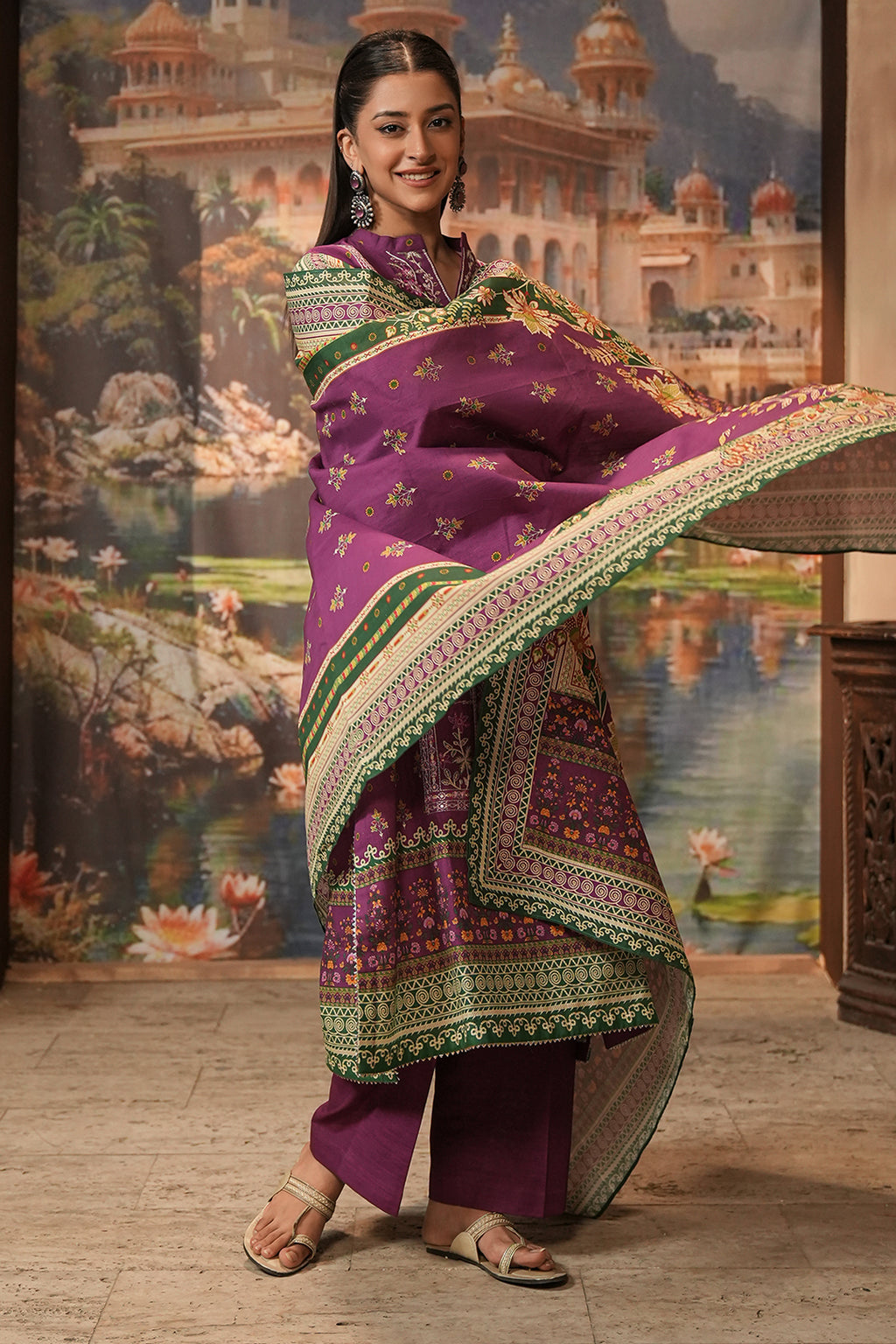 Embroidered Shirt Shalwar Dupatta - 0403