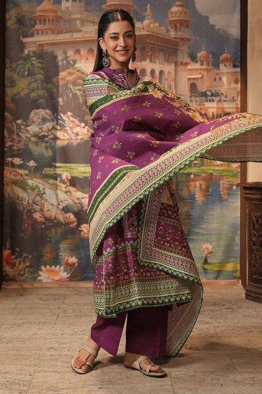 Embroidered Shirt Shalwar Dupatta - 0403