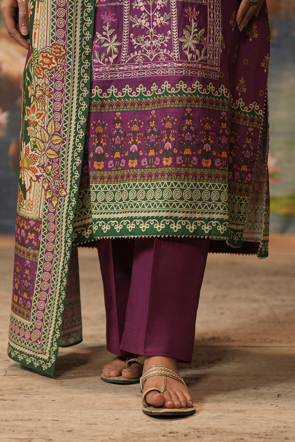 Embroidered Shirt Shalwar Dupatta - 0403