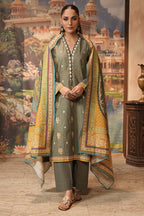 Embroidered Shirt Shalwar Dupatta - 0404