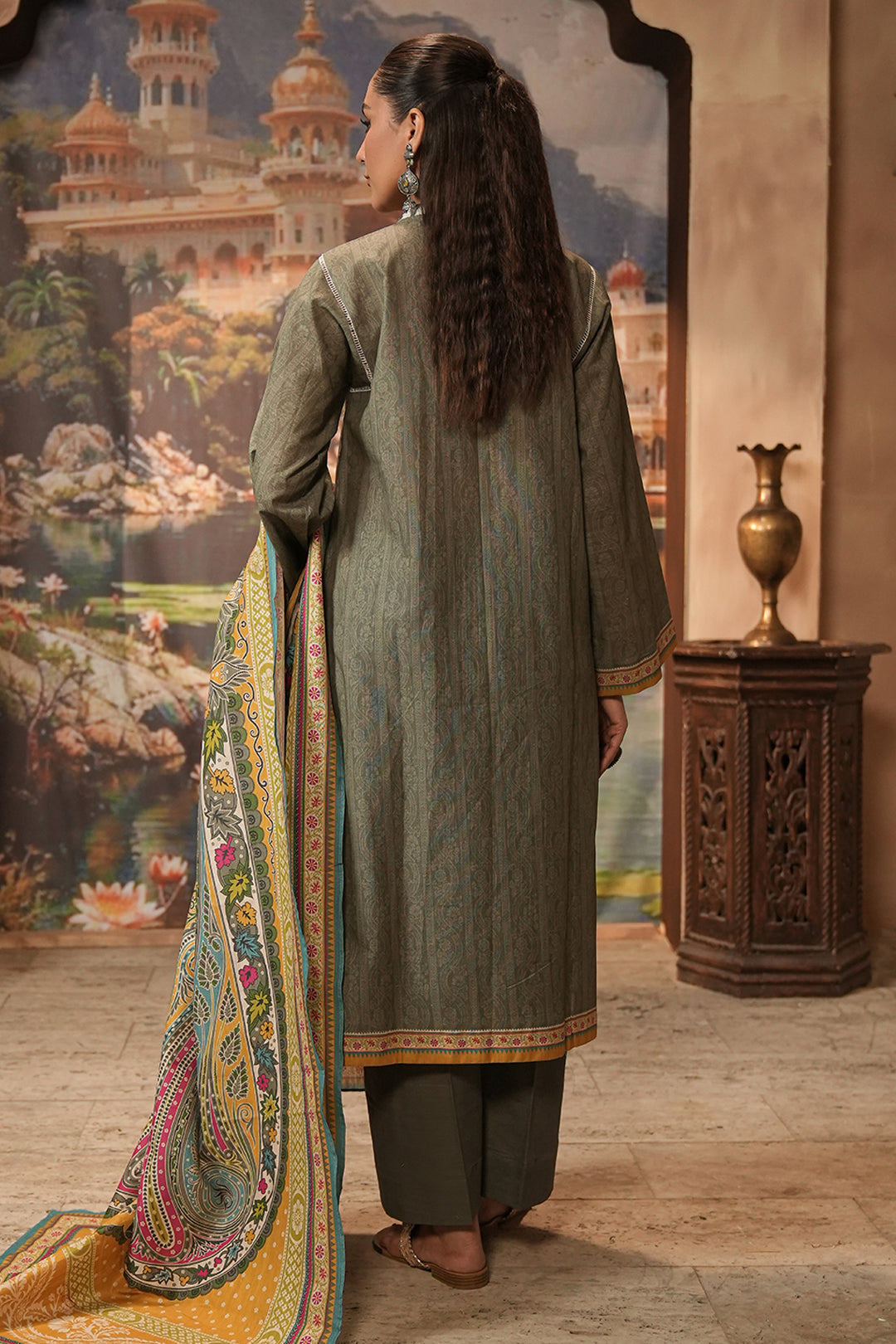 Embroidered Shirt Shalwar Dupatta - 0404