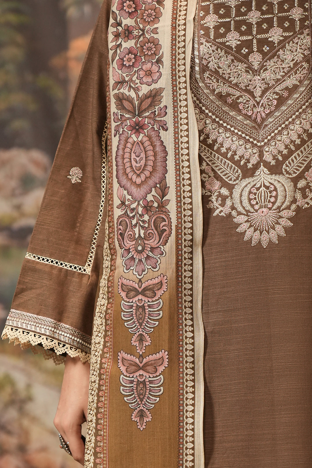 Embroidered Shirt Shalwar Dupatta - 0405
